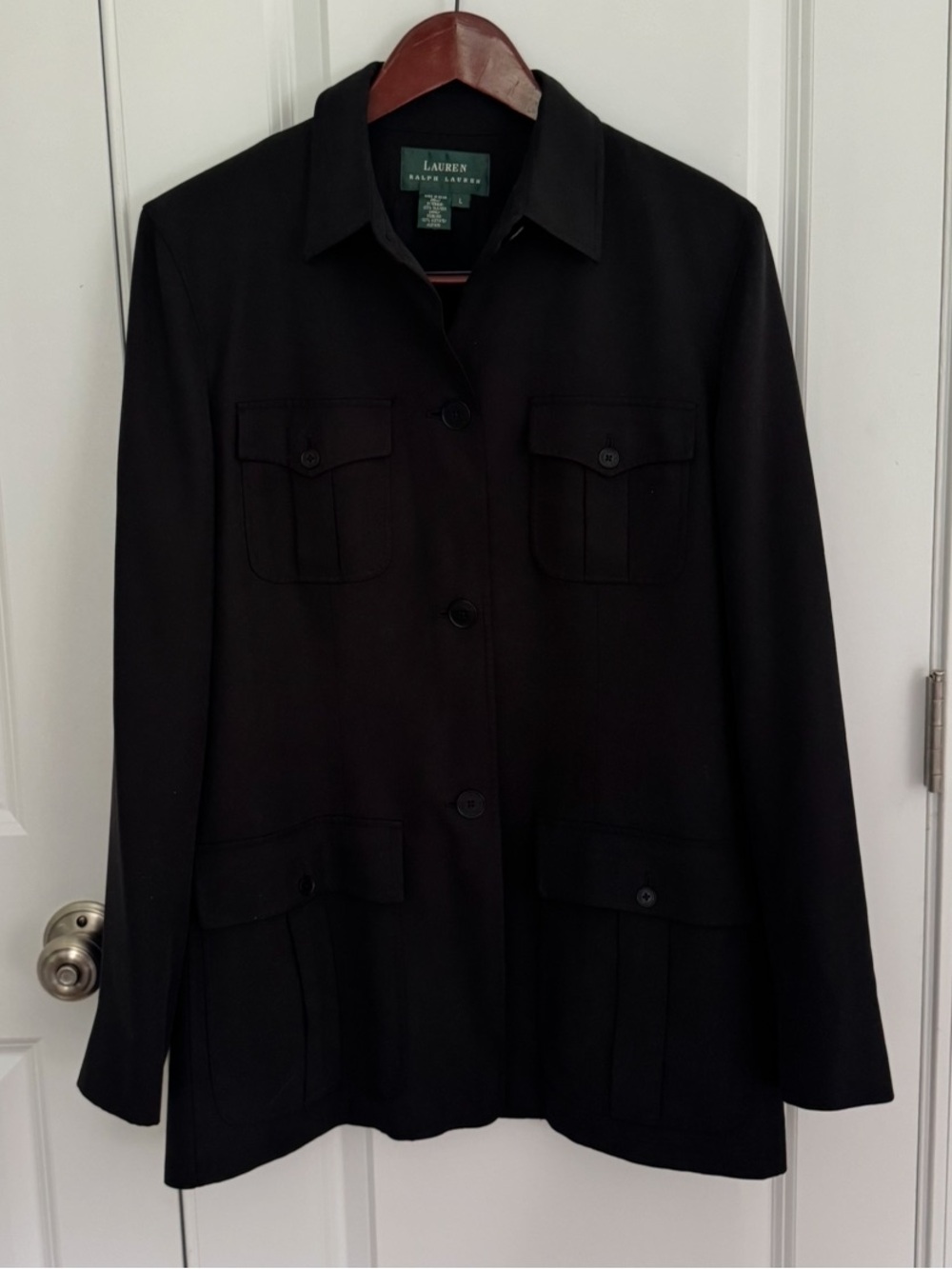 Lauren Ralph Lauren 100% Silk Safari Jacket
